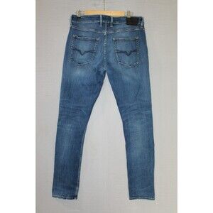 Guess Men’s Slim Tapered Medium Wash Jeans 32 x 32 Distressed Knee